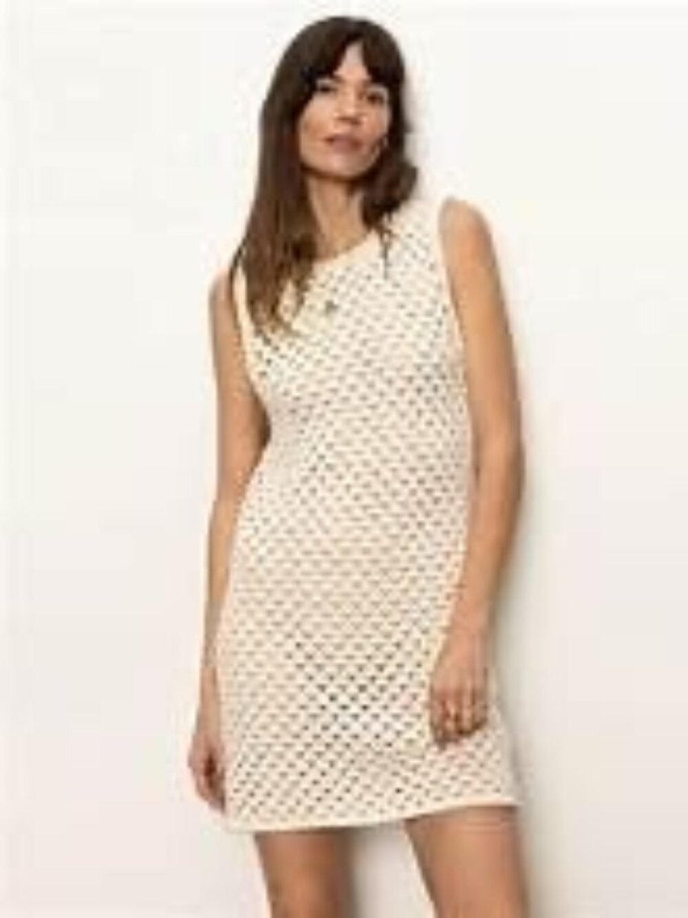 Sanctuary NWOT Summer Shell Crochet Dress in EcoNatural XS - Picture 2 of 6